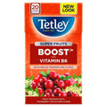 Tetley Super Fruits Boost With Vitamin B6 Cranberry & Elderflower Tea Bags | Grocsy