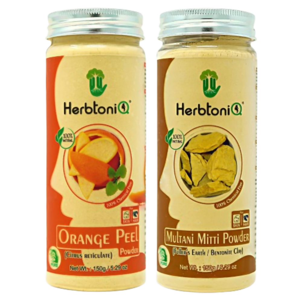 Herbtoniq Orange Peel and Multani Mitti Powder | Grocsy