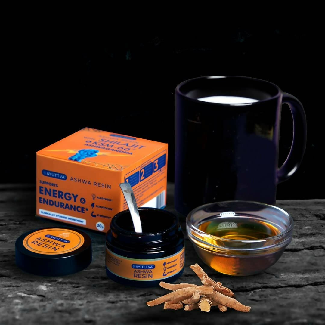 Ayuttva Ashwa Resin With Sj & KSM-66 Ashwagandha | Grocsy
