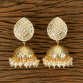Joban Fashion Women Kundan Pearl Golden White Earrings | Grocsy