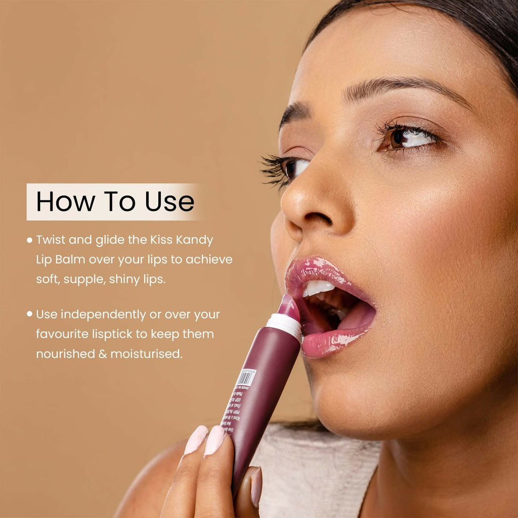 Swiss Beauty Kiss Kandy Lip Balm with Olive Oil - Mulberry | Grocsy