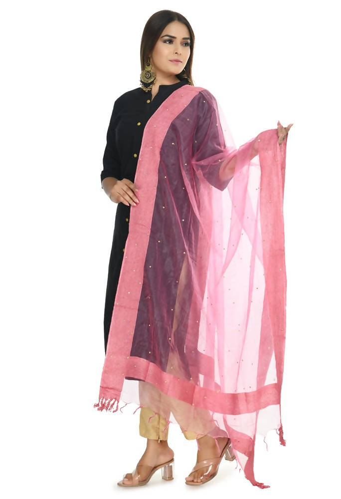 Mominos Fashion Onion Color Stone Work Dupatta | Grocsy