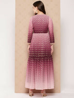 Ahalyaa Women's Traditional wear Ethnic Dress - Burgundy | Grocsy