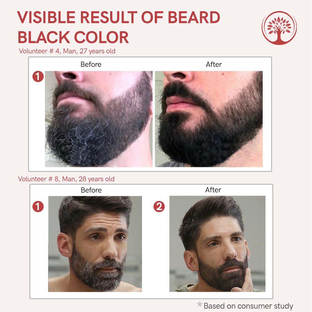 Ivory Natural Beard Black Color Organic - Instant Natural Plant Based Beard Color Powder | Grocsy