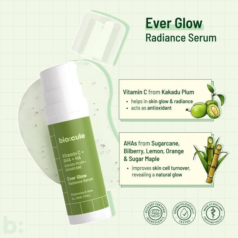 Biocule Ever Glow Radiance Vitamin C Face Serum | Grocsy