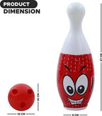Kipa Proudly Made in India Big Size Plastic Bowling Set 6 pins 2 Balls Large Bowling Toy for Kids Multi Color with Smart Chain Carry Case | Grocsy