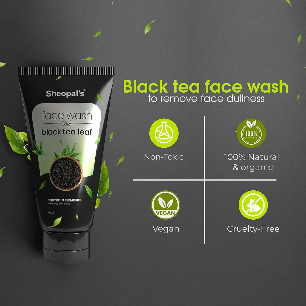 Sheopal's Black Tea Leaf Face Wash | Grocsy