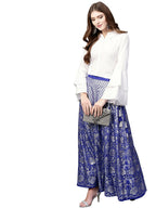 Ahalyaa Women's Traditional Wea Co-ods - White | Grocsy
