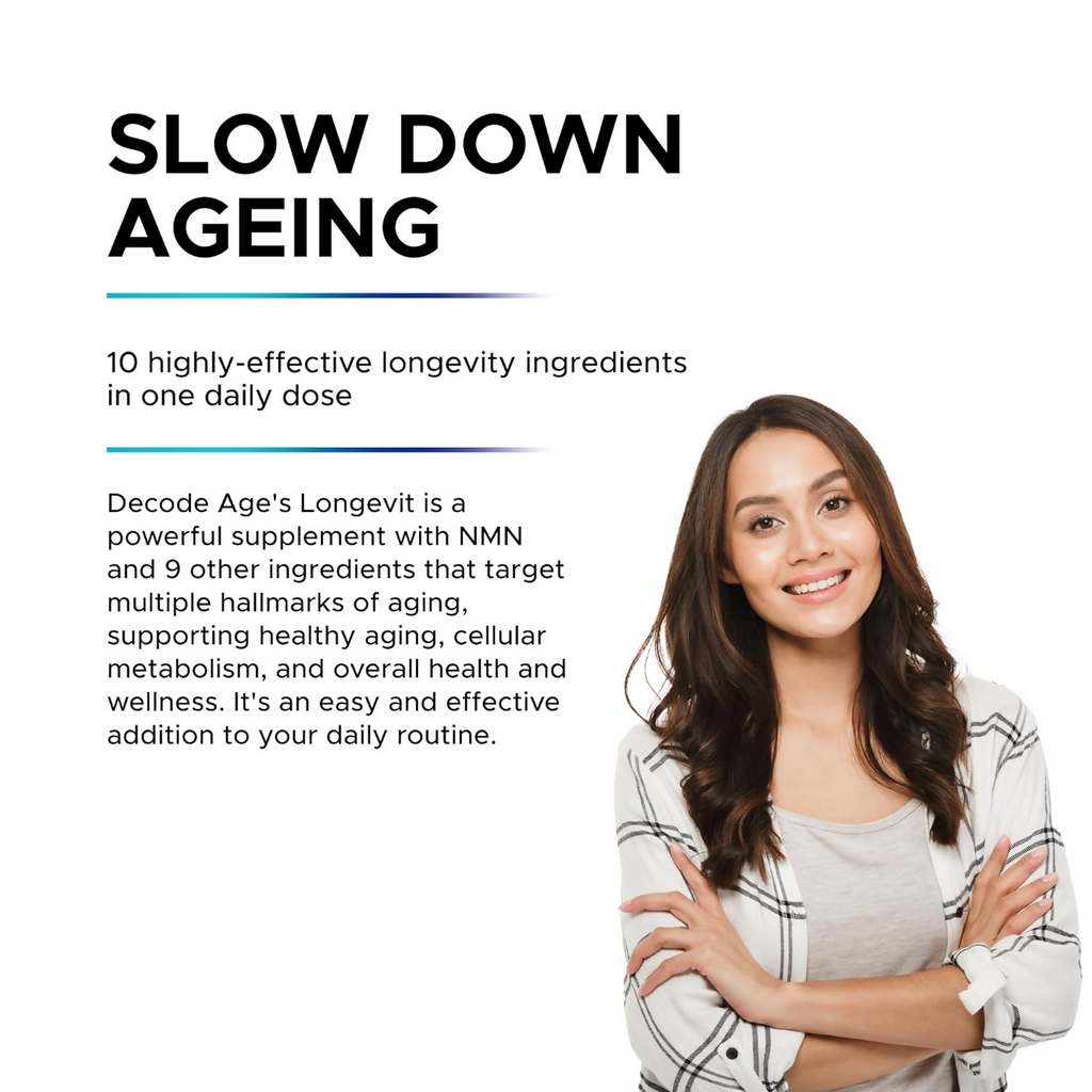 Decode Age LongeVit Supplement | Graceful Ageing Tablets