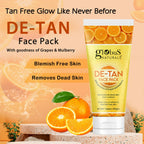 Globus Naturals De Tan Face Pack, Suitable For All Skin Types | Grocsy