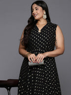 Ahalyaa Women's Traditional wear Ethnic Dress - Black | Grocsy