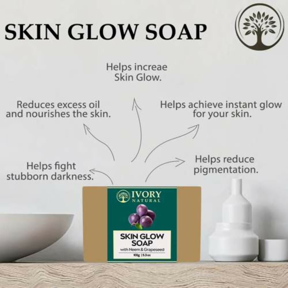 Ivory Natural Skin Glow Soap - Revitalizes, Moisturizes, And Natural Radiance | Grocsy