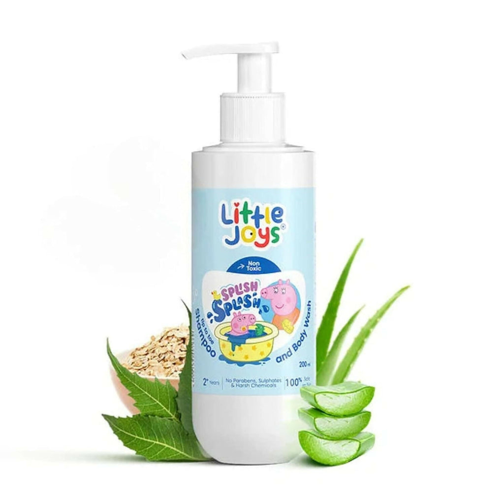 Little Joys Organic 2-in-1 Nourishing Shampoo & Body Wash for Kids, Deep Cleanses & Protects Skin & Scalp | Grocsy