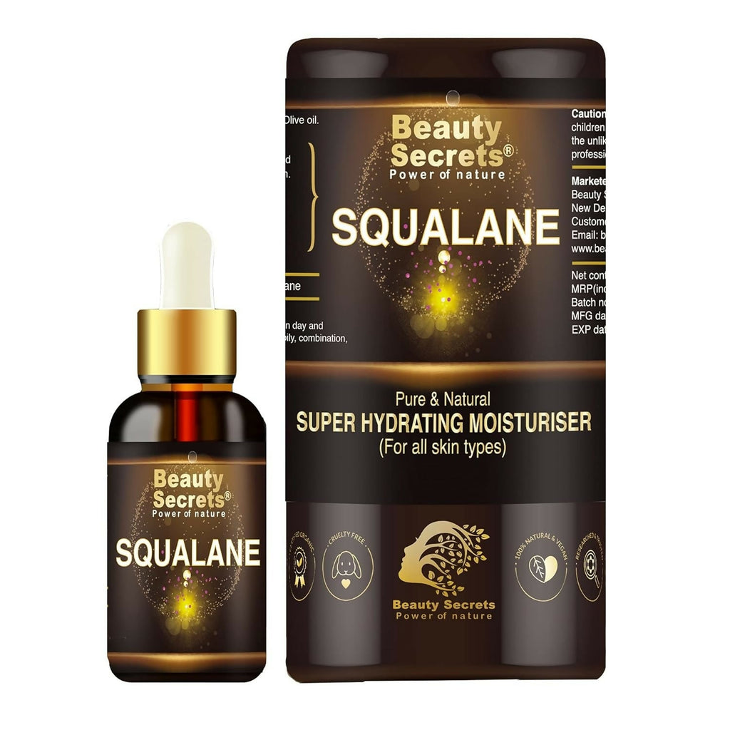 Beauty Secrets Certified Organic Squalane Oil For Face | Grocsy