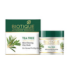 Biotique Advanced Organics Tea Tree Skin Clearing Clay Mask | Grocsy