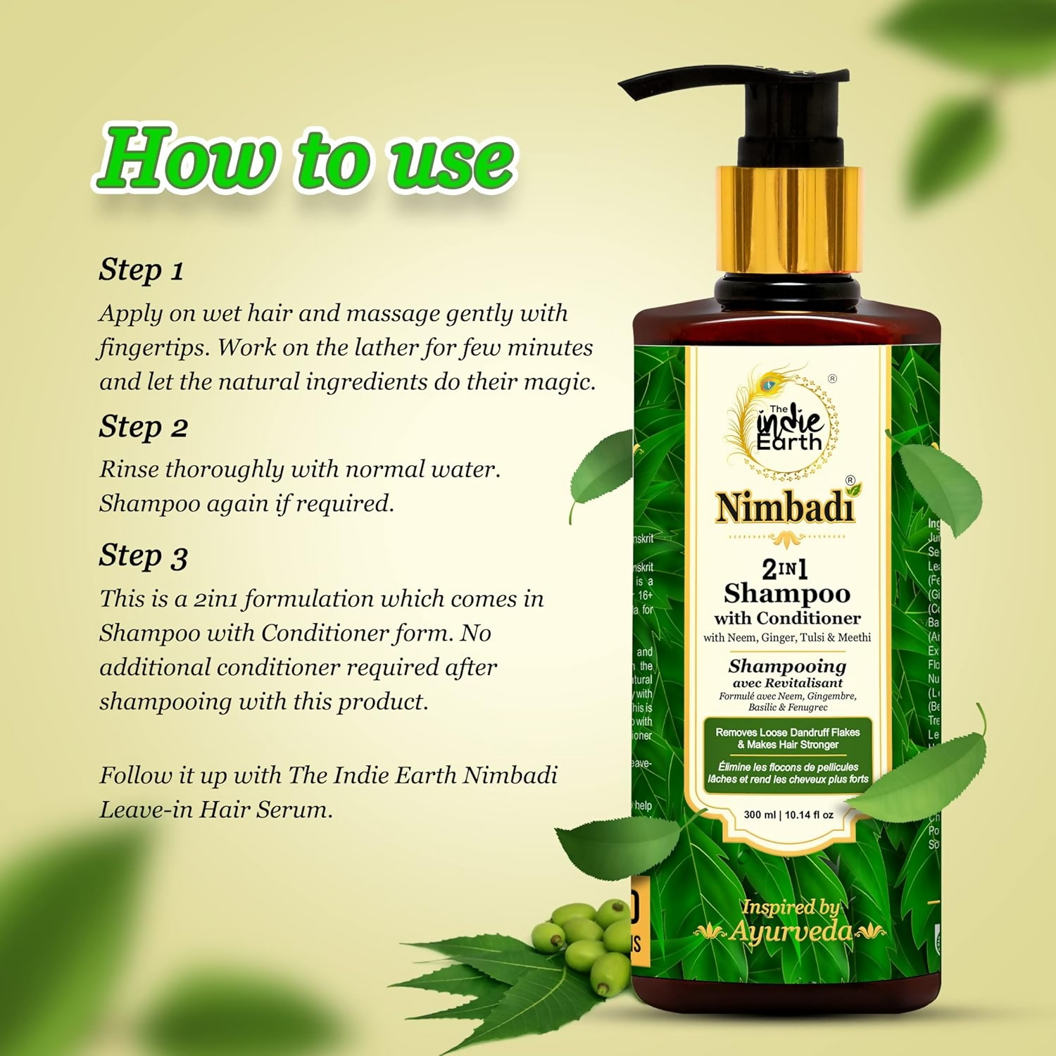 The Indie Earth Nimbadi 2-in-1 Shampoo with Conditioner for Healthy Hairs | Grocsy
