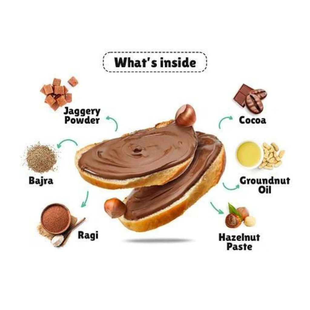 Little Joys Chocolate Spread for Kids With Hazelnut, Cocoa, Ragi & Bajra | Grocsy