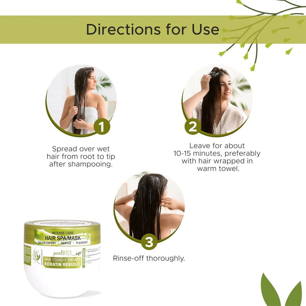 Purobio Sulphate Free Keratin Rebuild Hair Mask | Grocsy