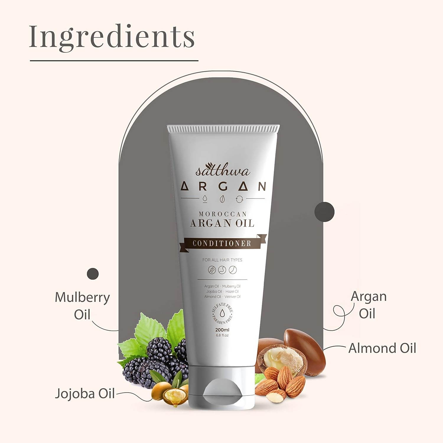 Satthwa Moroccan Argan Oil Conditioner | Grocsy