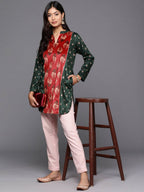 Ahalyaa Women's Traditional wear Tunic - Green | Grocsy