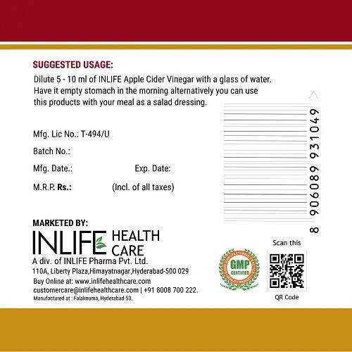 Inlife Apple Cider Vinegar | Grocsy