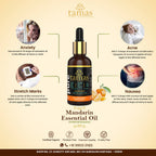 Tamas Pure Ayurveda 100% Organic Mandarin Essential Oil - USDA Certified Organic | Grocsy