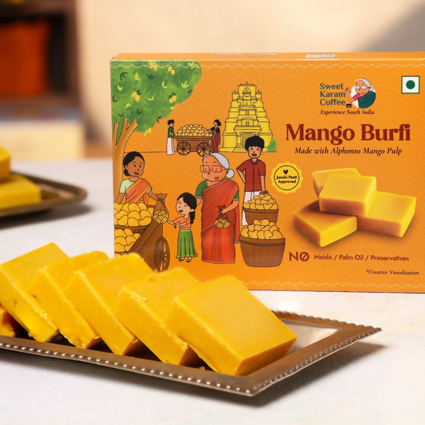 Sweet Karam Coffee Mango Burfi | Grocsy