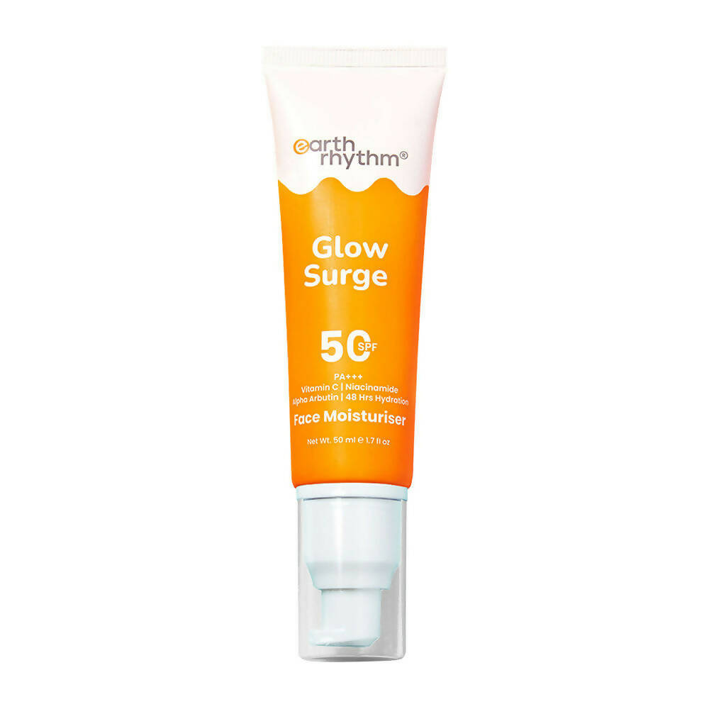 Earth Rhythm Glow Surge 2 - In - 1 Serum Sunscreen & Face Moisturizer With SPF 50++++, Vitamin C | Grocsy