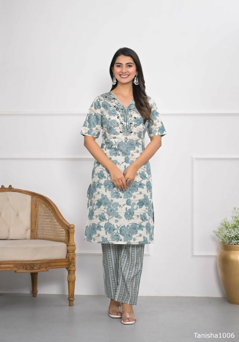 Festive Wear Ethnic Off White chanderi Stitched Suit - Anbazaar | Grocsy