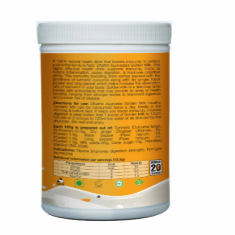 Dhathri Ayurveda Golden Milk Healthy Turmeric Mix | Grocsy