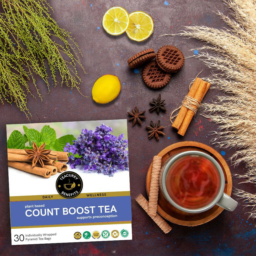 Teacurry Count Boost Tea For Men | Grocsy