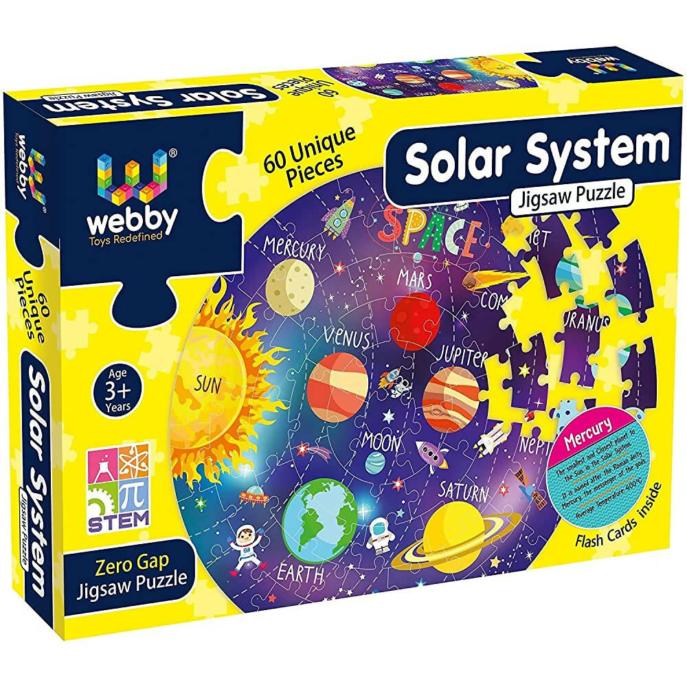 Webby Amazing Outer Space Solar System 60 Pieces Jigsaw Floor Puzzle | Grocsy