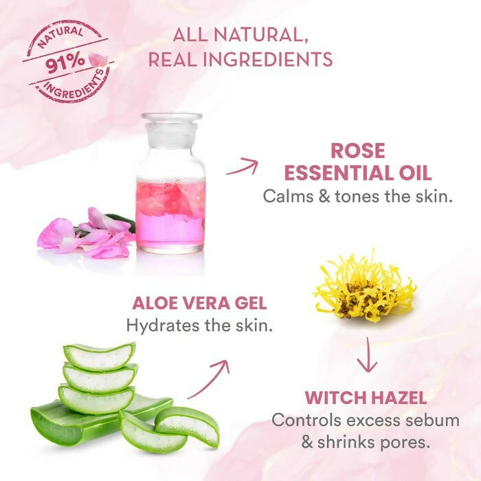 Wow Skin Science Super Light Rose Aloe Gel Moisturizer | Grocsy