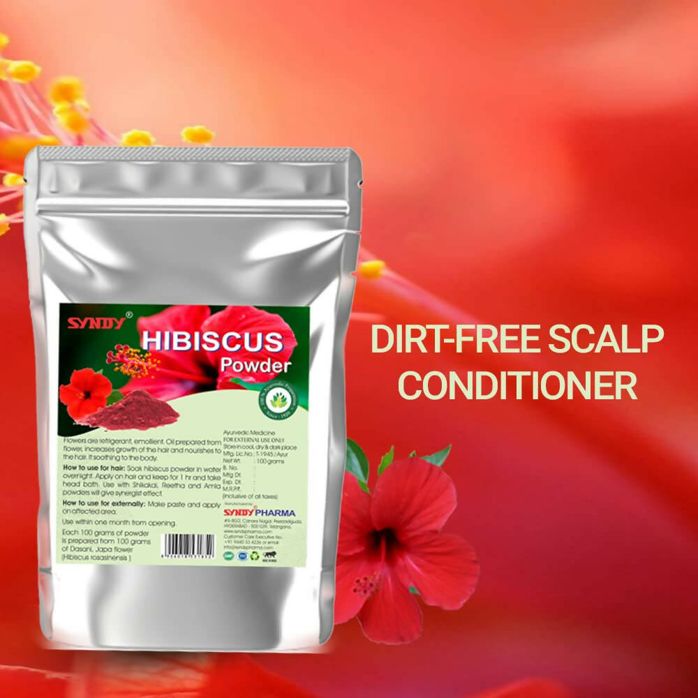 Syndy Pharma Hibiscus Powder for Hair | Grocsy