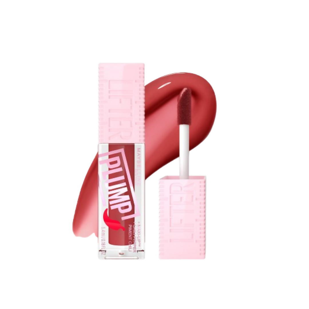 Maybelline New York Lifter Plump - Plumping Lip Gloss - Hot Chili | Grocsy