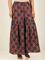 Aramya Straight Soft Cotton Geometric Print Women's Kurta Set - Red | Grocsy