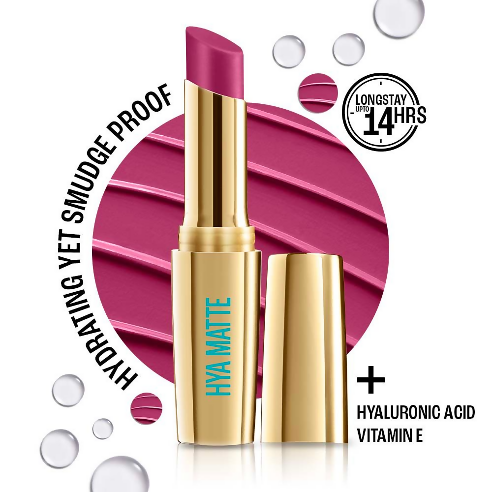 Lakme 9to5 Hya Matte Lipstick - Bold Berry | Grocsy