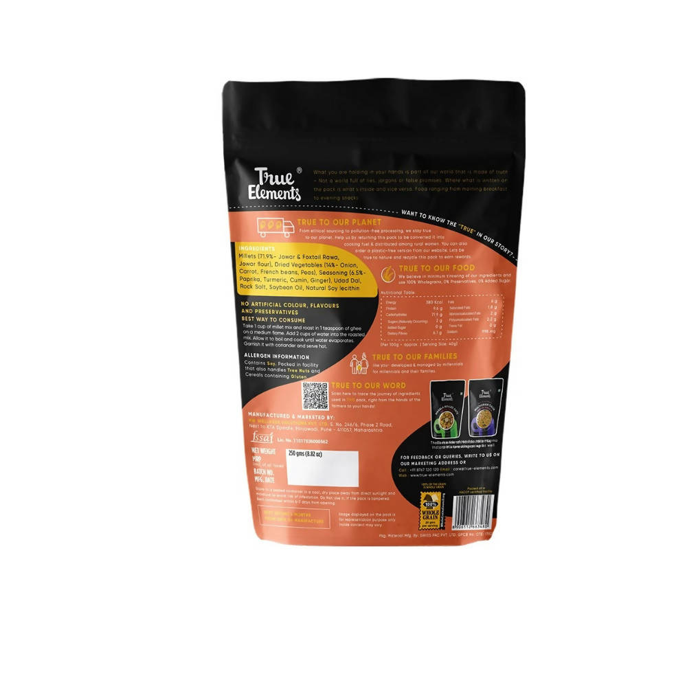 True Elements Masala Millet Upma Instant Mix | Grocsy