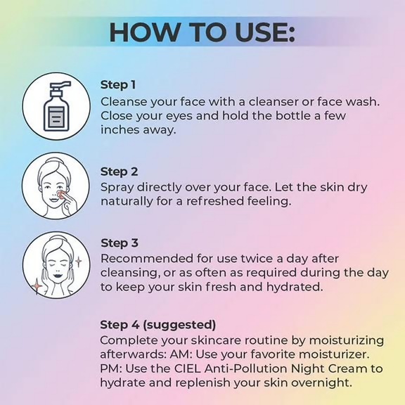 Ciel Daily Detox Moringa Facial Toner | Grocsy
