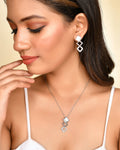 VOJ Stainless Steel Silver Silver Jewellery Set (Pack of 2) | Grocsy