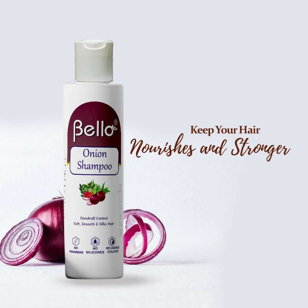 Bello Herbals Onion Shampoo | Grocsy