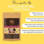 Organicos Insta Fair 10 Min Face Pack | Grocsy