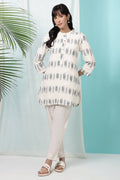 W for Woman Off-White Yarn Dyed Pure Cotton Tunic | Grocsy