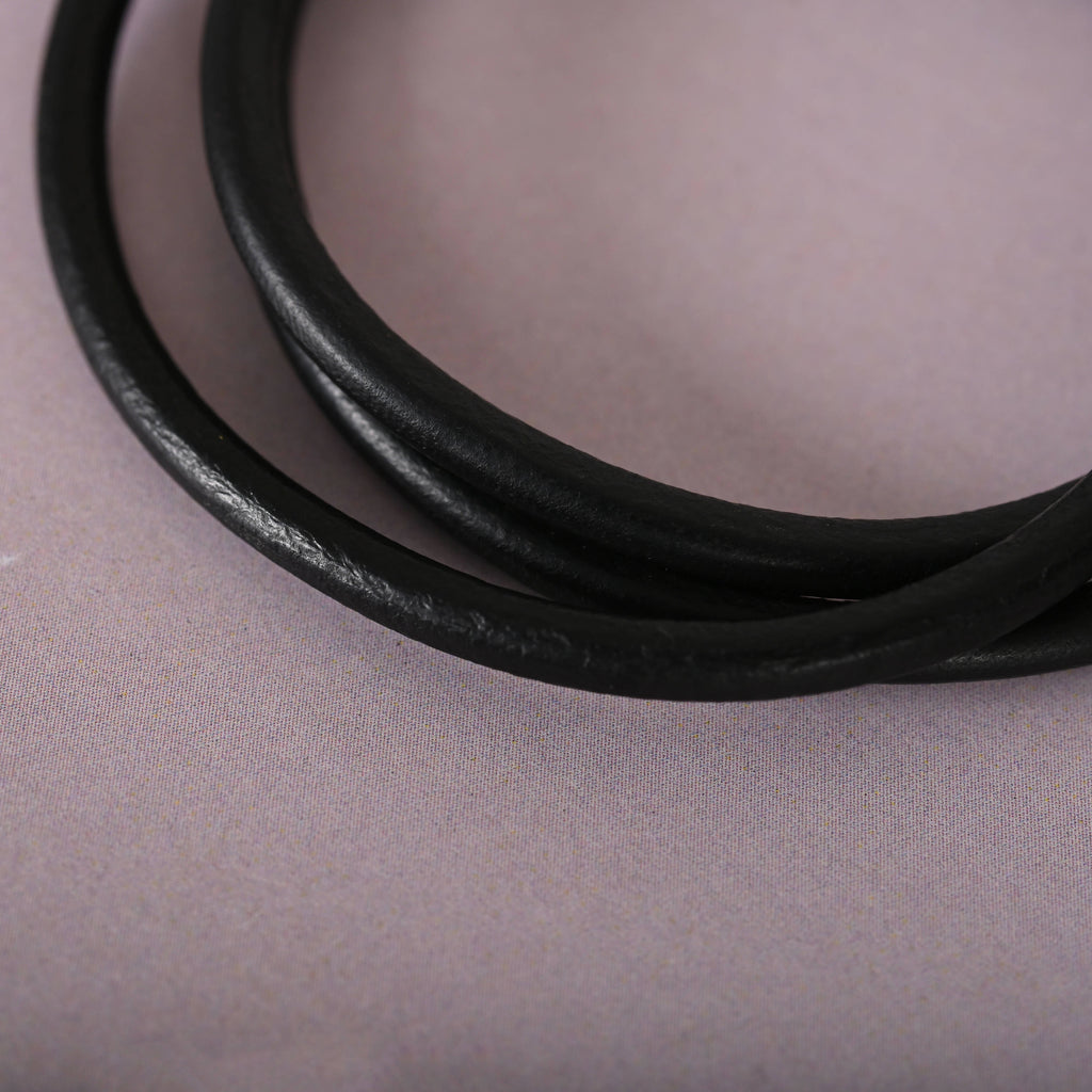 NVR Men Black Wraparound Bracelet | Grocsy