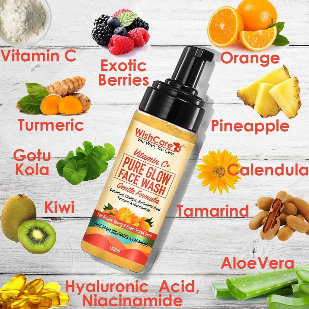 Wishcare Vitamin C+ Pure Glow Face Wash | Grocsy