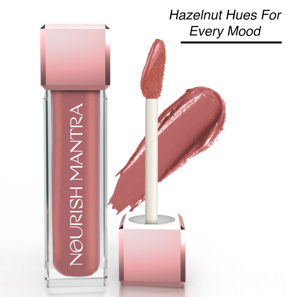 Nourish Mantra Liquid Lipstick Creamy Matte with SPF / Water Proof, Smudge Proof Shade- Spice And Shanti- | Grocsy