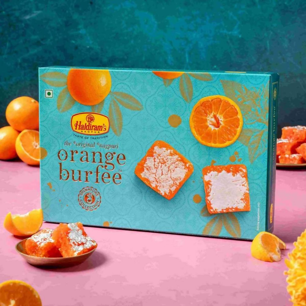 Haldiram's Orange Burfee | Grocsy