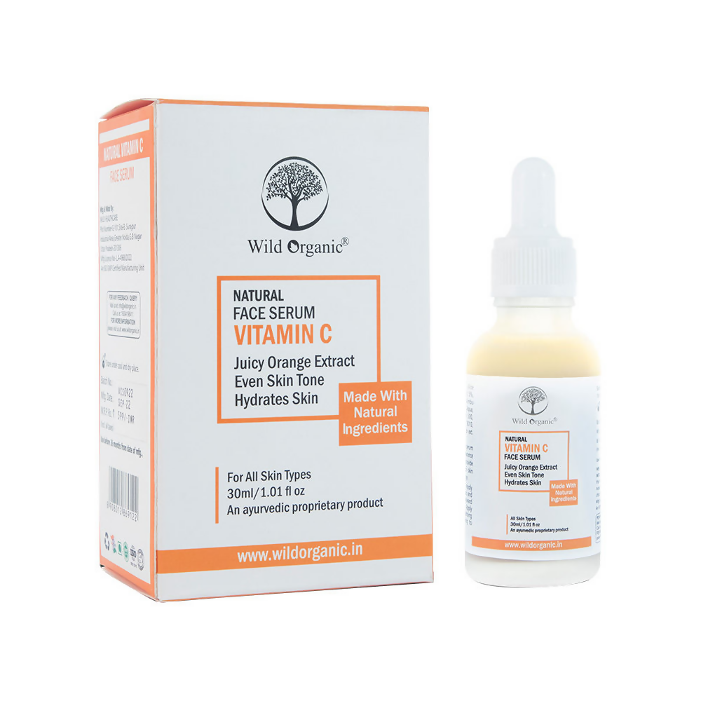 Wild Organic Natural Face Serum Vitamin C | Grocsy