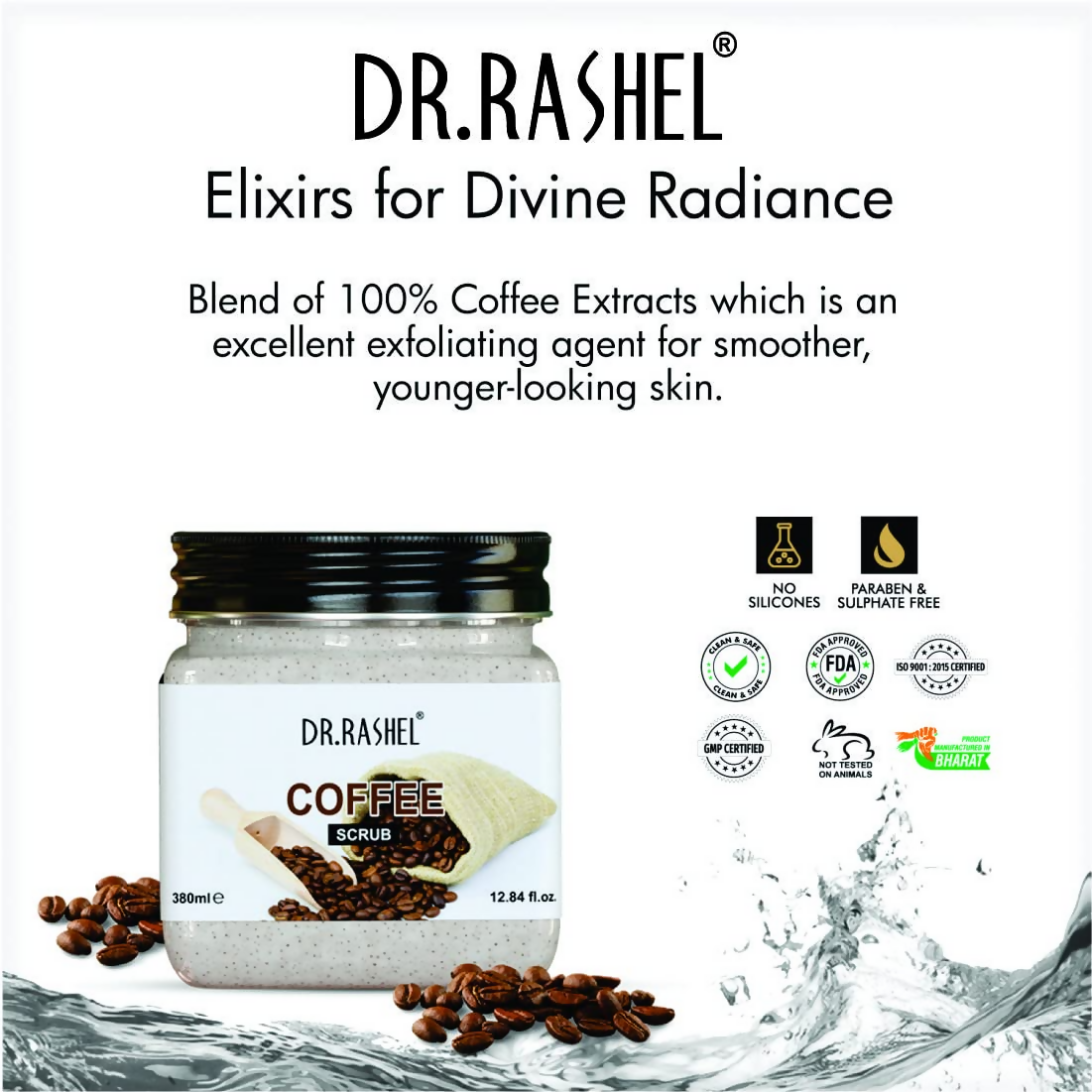 Dr.Rashel Coffee Scrub For Face And Body | Grocsy