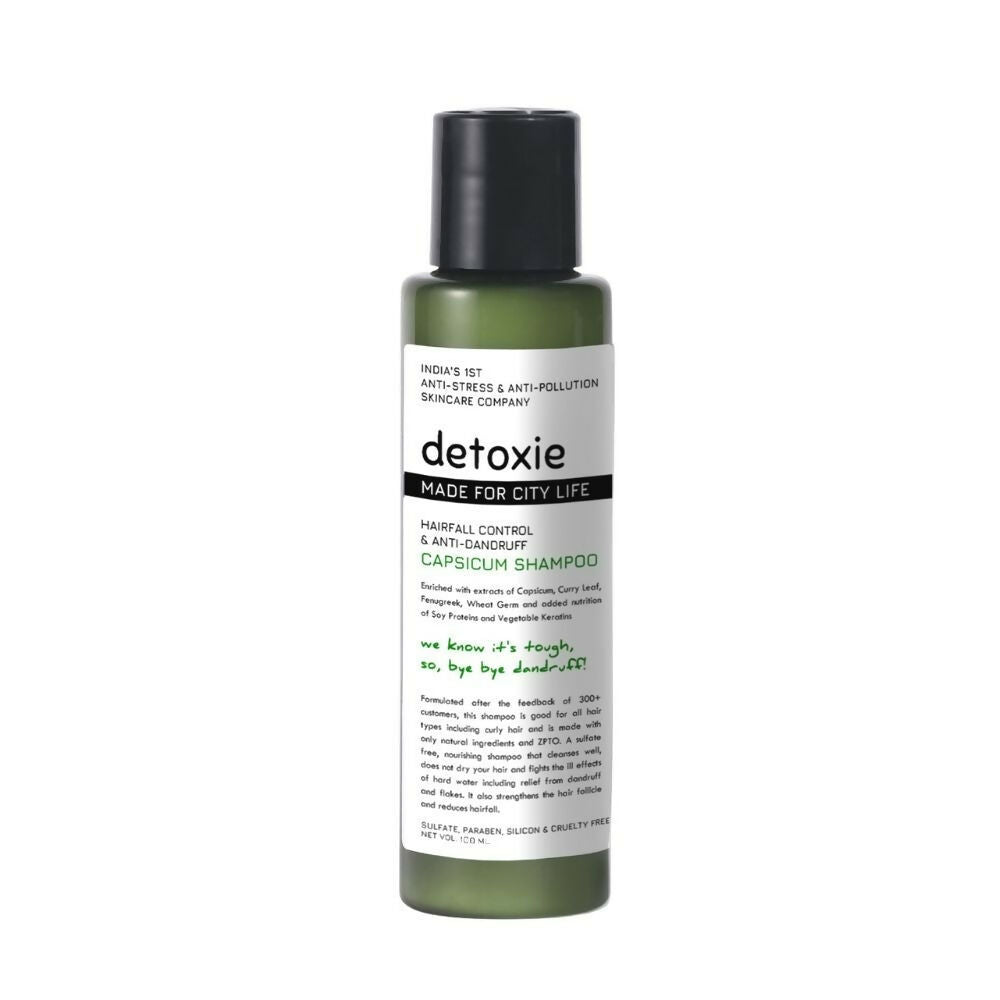 Detoxie Anti-Dandruff & Flake Relief Capsicum Shampoo | Grocsy
